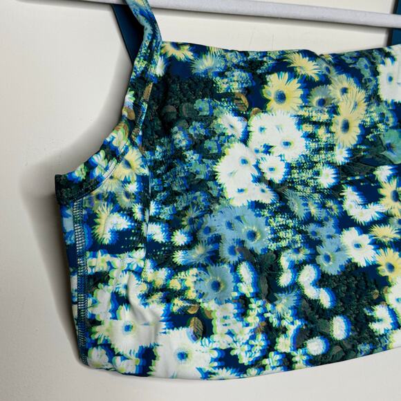 Offline by Aerie 3D Square Neck Sports Bra - Blue NWT Size Large - Picture 3 of 7